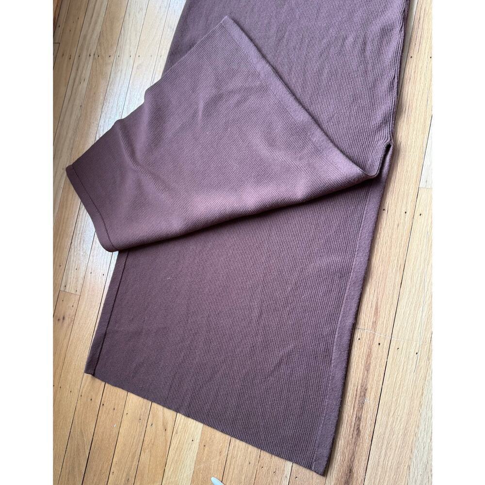 Anthropologie Daily Practice Brown Sleeveless V-Neck Ribbed Knit Maxi Dress Sz S - Picture 13 of 15